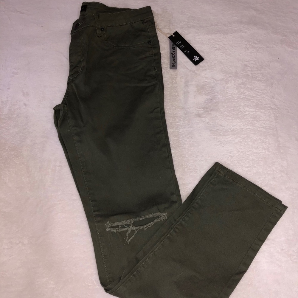 Olive green jeans